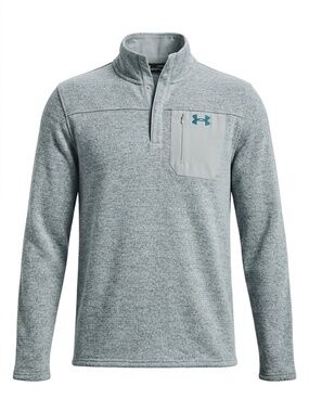 Under Armour Specialist Henley 2.0 Quarter Snap Pullover Sweater Fleece Gray